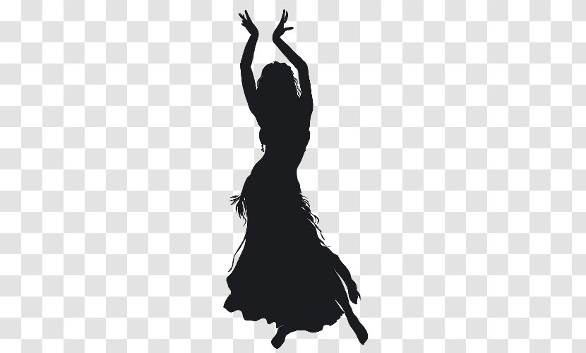 Belly Dance Silhouette - Monochrome Photography Transparent PNG