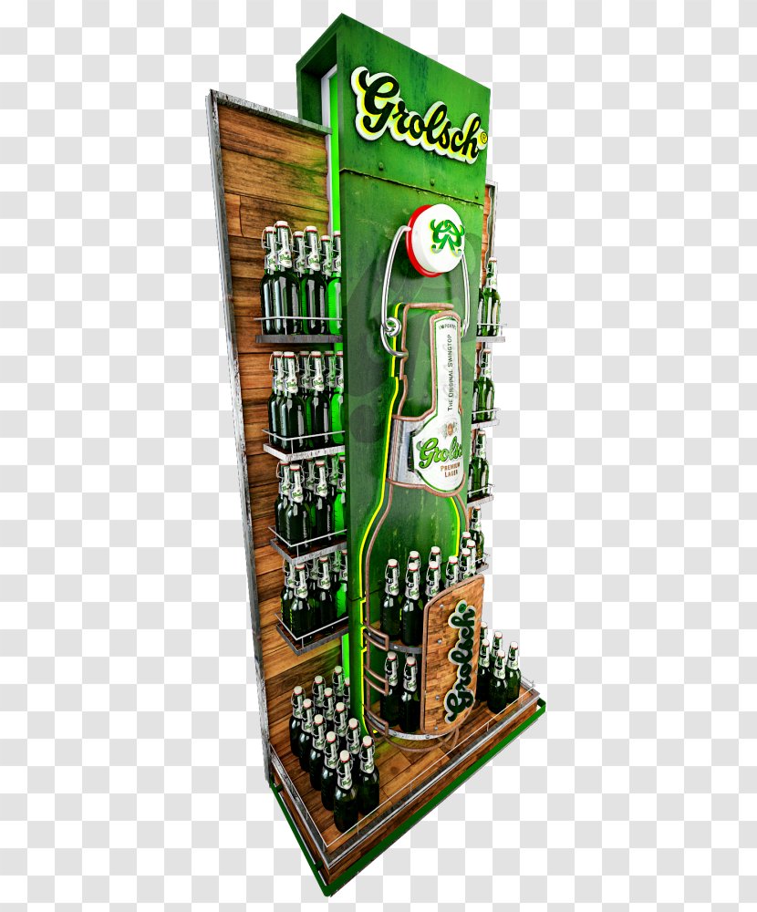 Beer Grolsch Brewery Material P.O.P. - Alcoholic Drink - Point Of Sale Display Transparent PNG