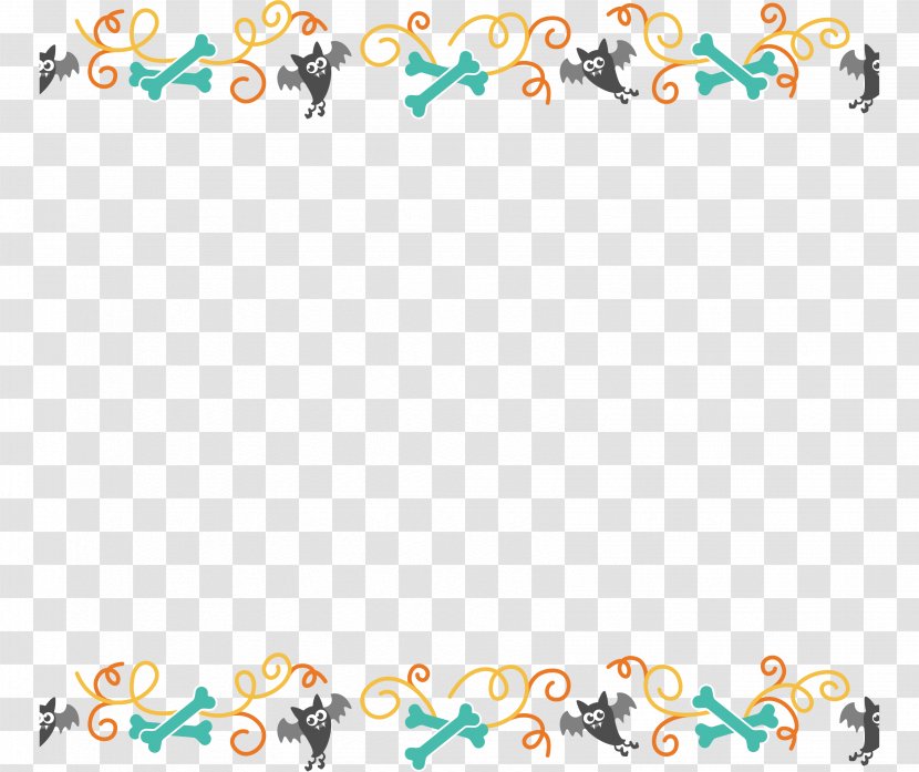 Bat Cartoon Clip Art - Text - Little Border Transparent PNG