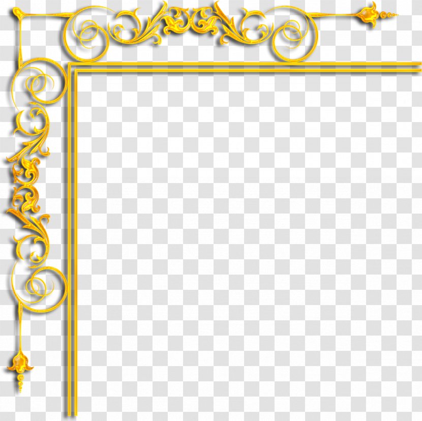 Gold Bing Yandex Search - Picture Frame - Corner Transparent PNG