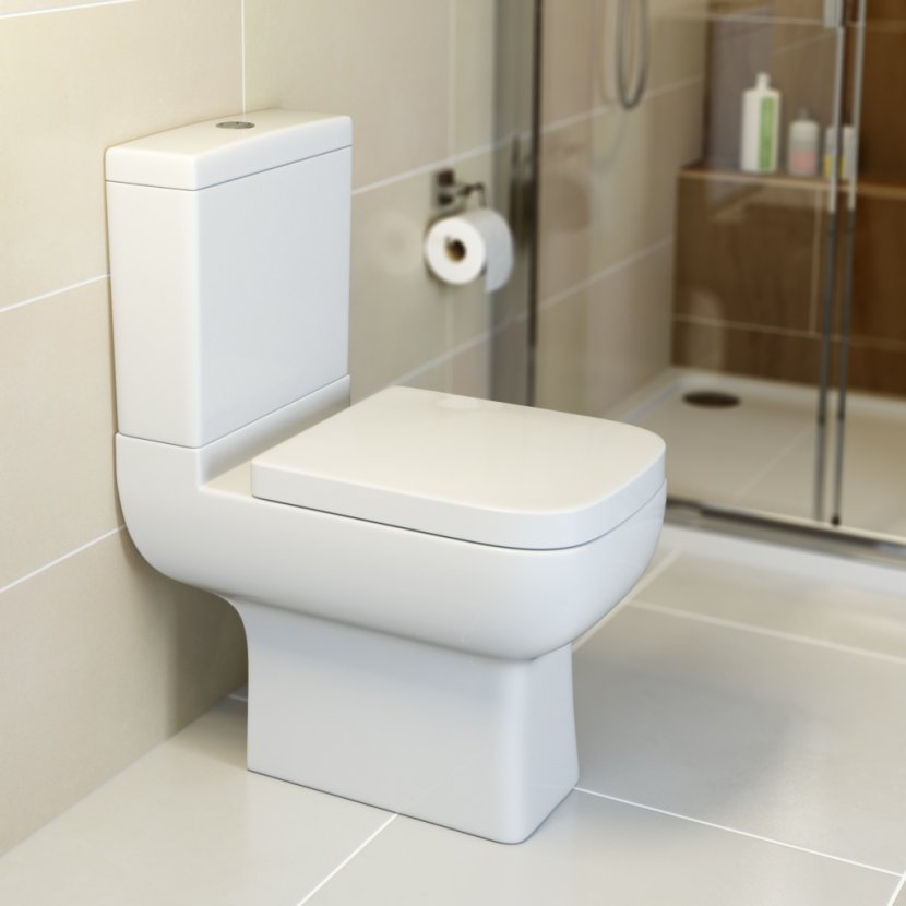 Flush Toilet Sink Bathroom Space - Plumbing Transparent PNG
