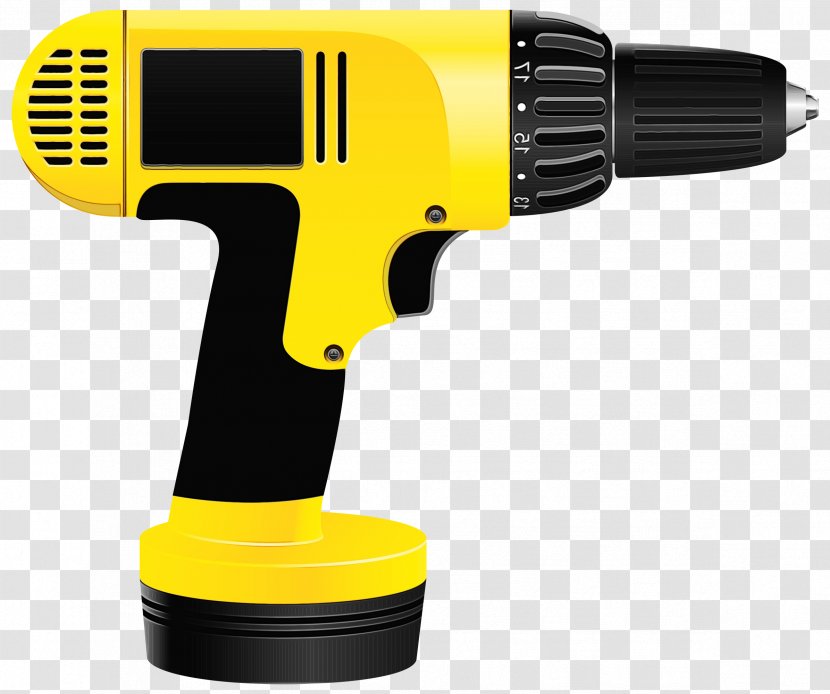 Impact Wrench Handheld Power Drill Screw Gun Driver - Watercolor - Heat Guns Transparent PNG