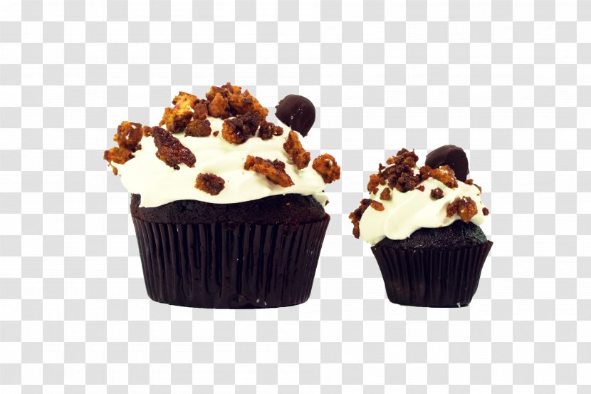Cupcake Muffin Praline Buttercream Chocolate - Cake Transparent PNG