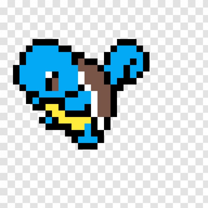 Minecraft Pikachu Pokémon Pixel Art Squirtle - Blastoise Transparent PNG