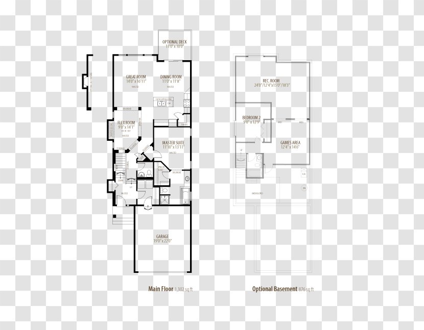 Floor Plan House Basement Room Transparent PNG
