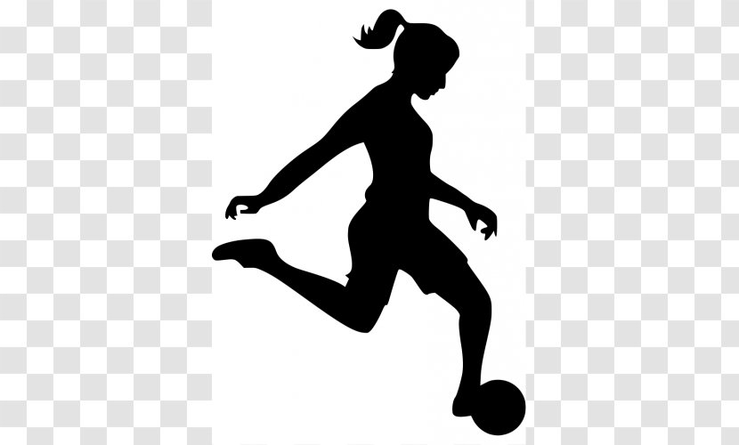 Football Player Woman Clip Art - Ball - Zijin Clipart Transparent PNG