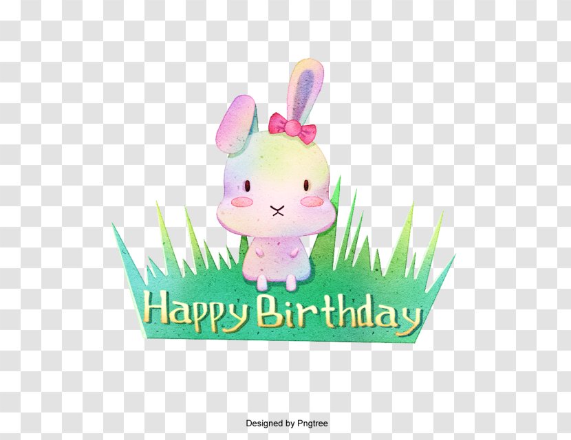Easter Bunny Clip Art Birthday Rabbit - Rabits And Hares Transparent PNG