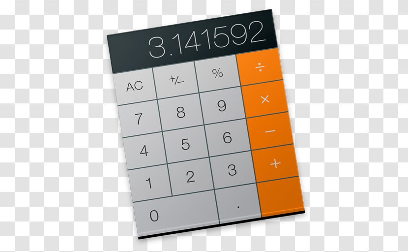 Calculator Apple Icon Image Format MacOS Transparent PNG