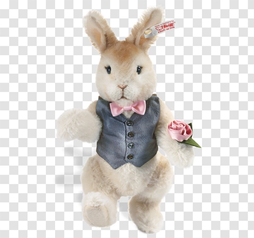 Domestic Rabbit Bear Stuffed Animals & Cuddly Toys Hare Easter Bunny - Watercolor Transparent PNG