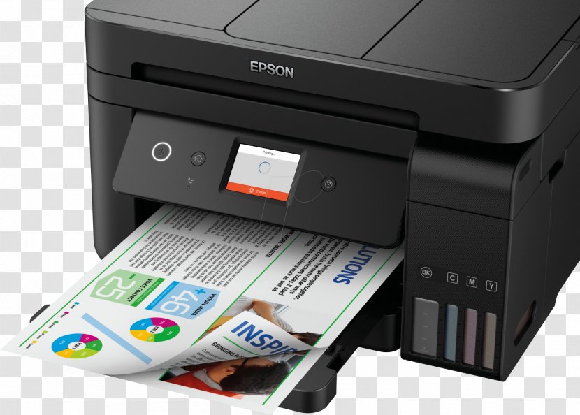 Inkjet Printing Multi-function Printer Epson - Et4750 Ecotank Transparent PNG
