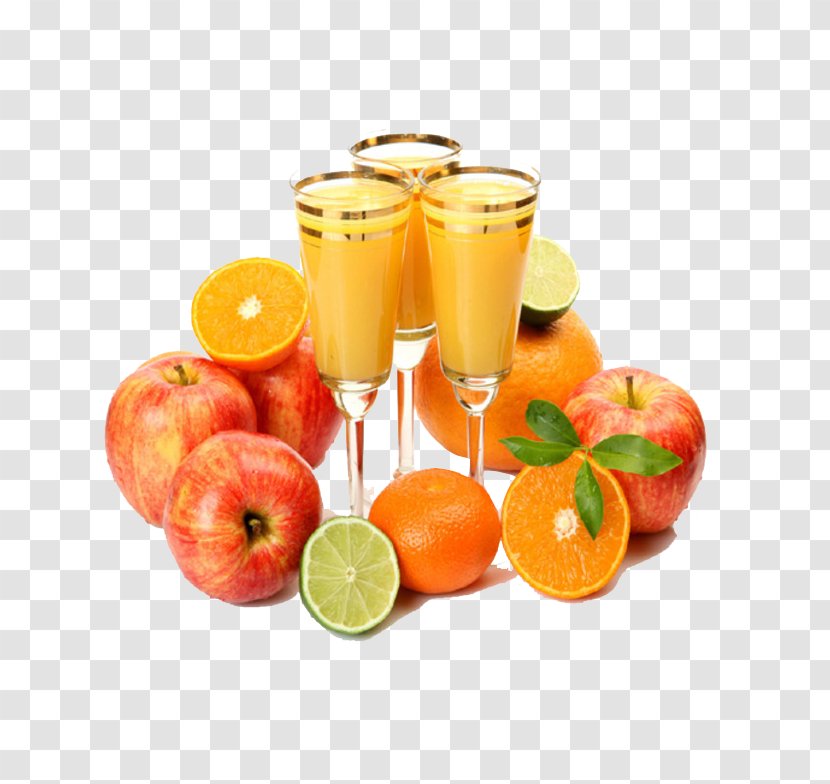 Orange Juice Apple Food Drink - Assorted Fruit Transparent PNG