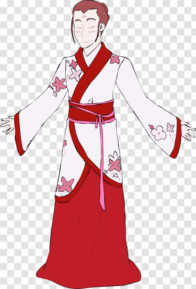 Robe Geisha Costume Dress - Silhouette Transparent PNG