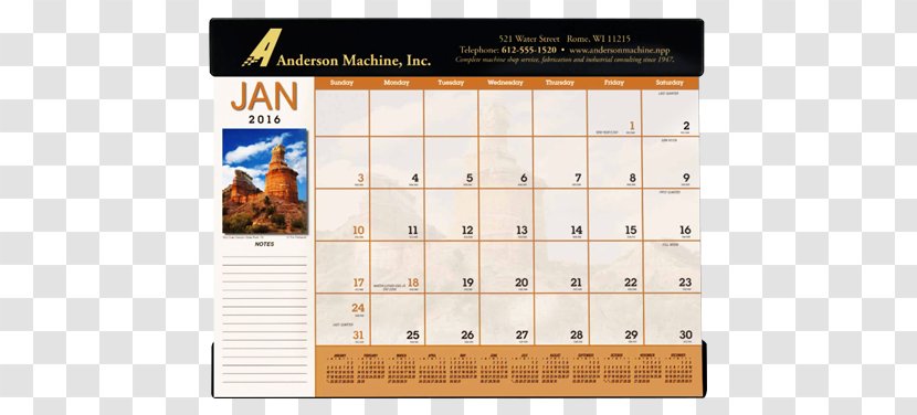 Desk Pad Calendar Catalog Printing Transparent PNG