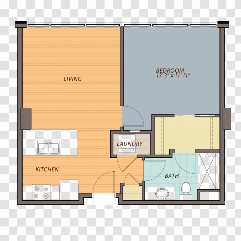 Ovation 309 Apartment Floor Plan Deck - Swimming Pool Transparent PNG