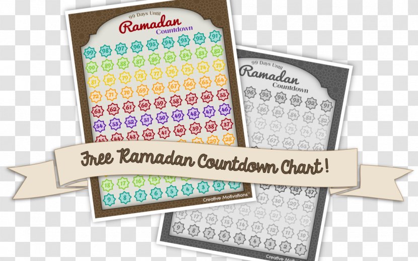 Ramadan Countdown Muslim Islam Eid Al-Fitr - Calendar Transparent PNG