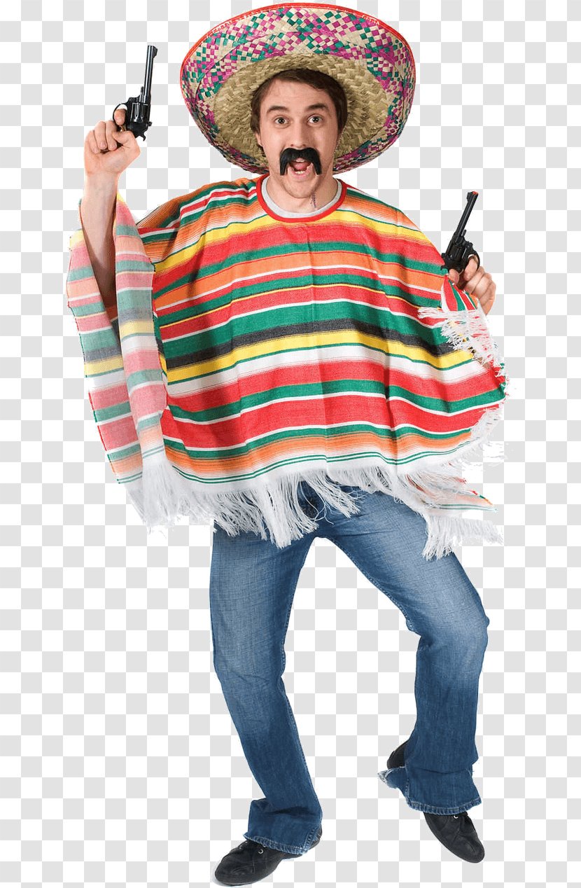 Mexico Poncho T-shirt Costume Party - Mexican Transparent PNG