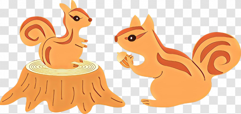 Squirrel Cartoon Animal Figure Eurasian Red Squirrel Tail Transparent PNG