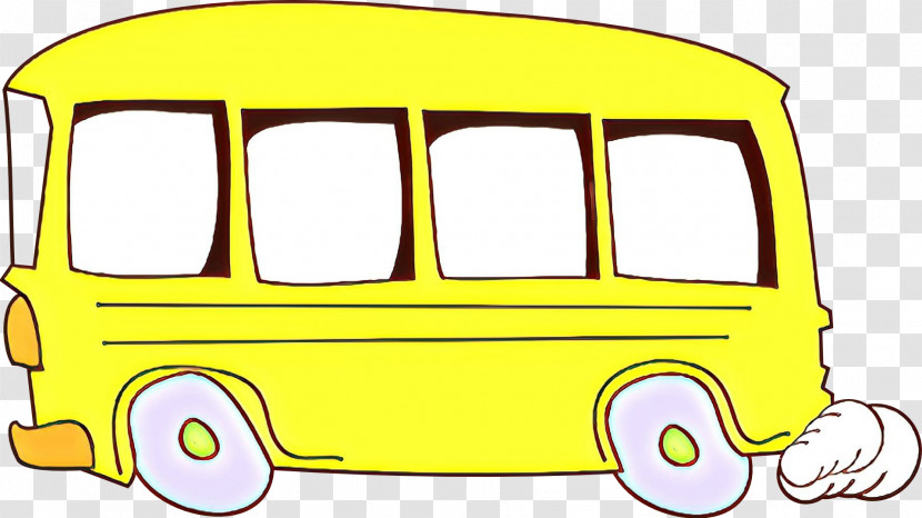 Land Vehicle Vehicle Transport Yellow Bus Transparent PNG