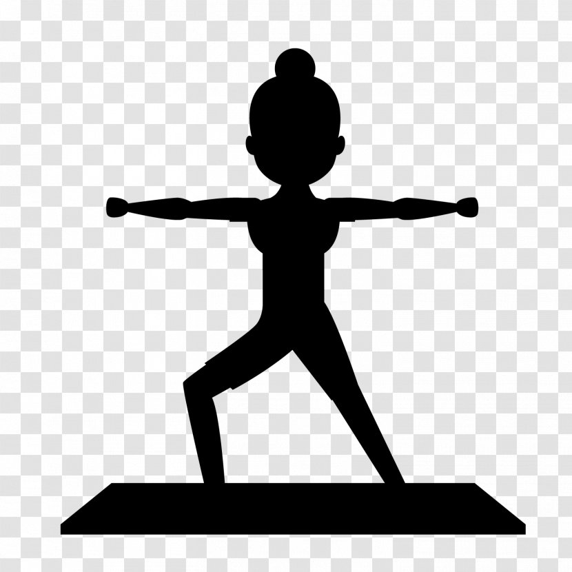 Black & White - Yoga - M Human Behavior Shoulder Clip Art Transparent PNG