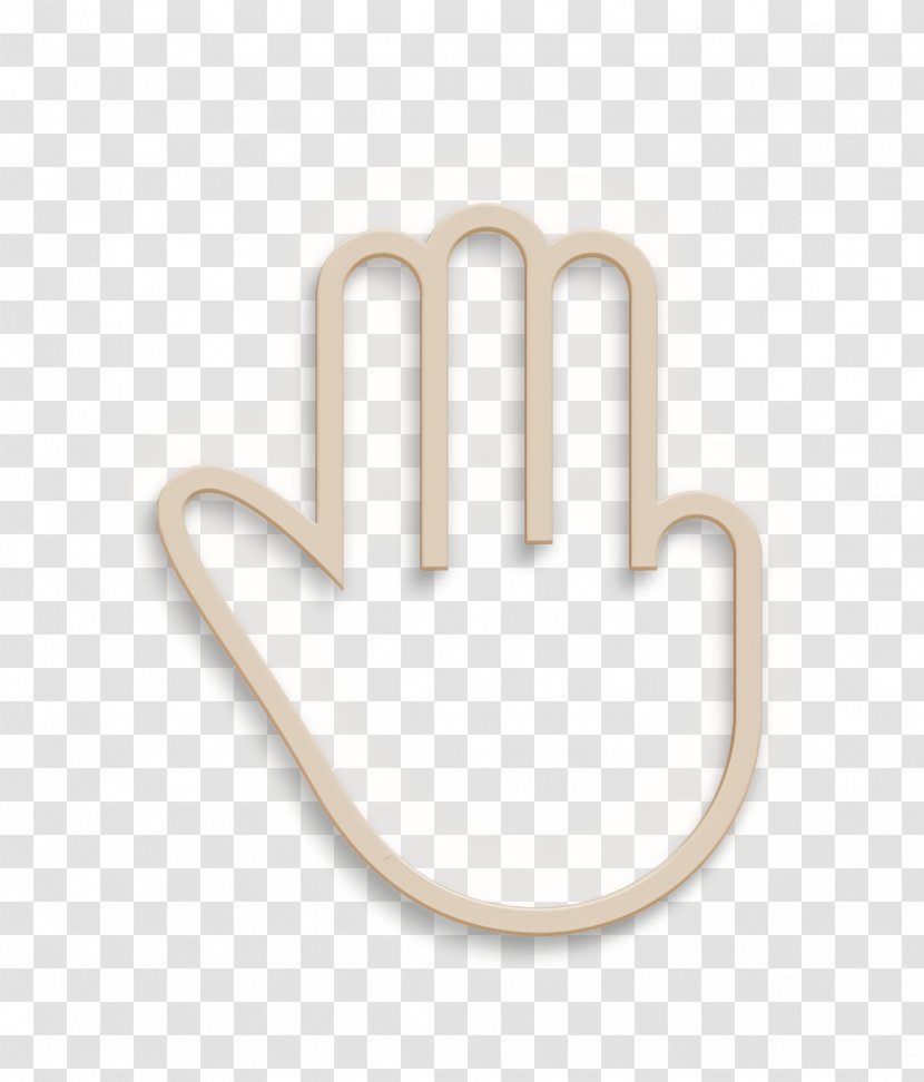 Fingers Icon Hand Three - Thumb Transparent PNG