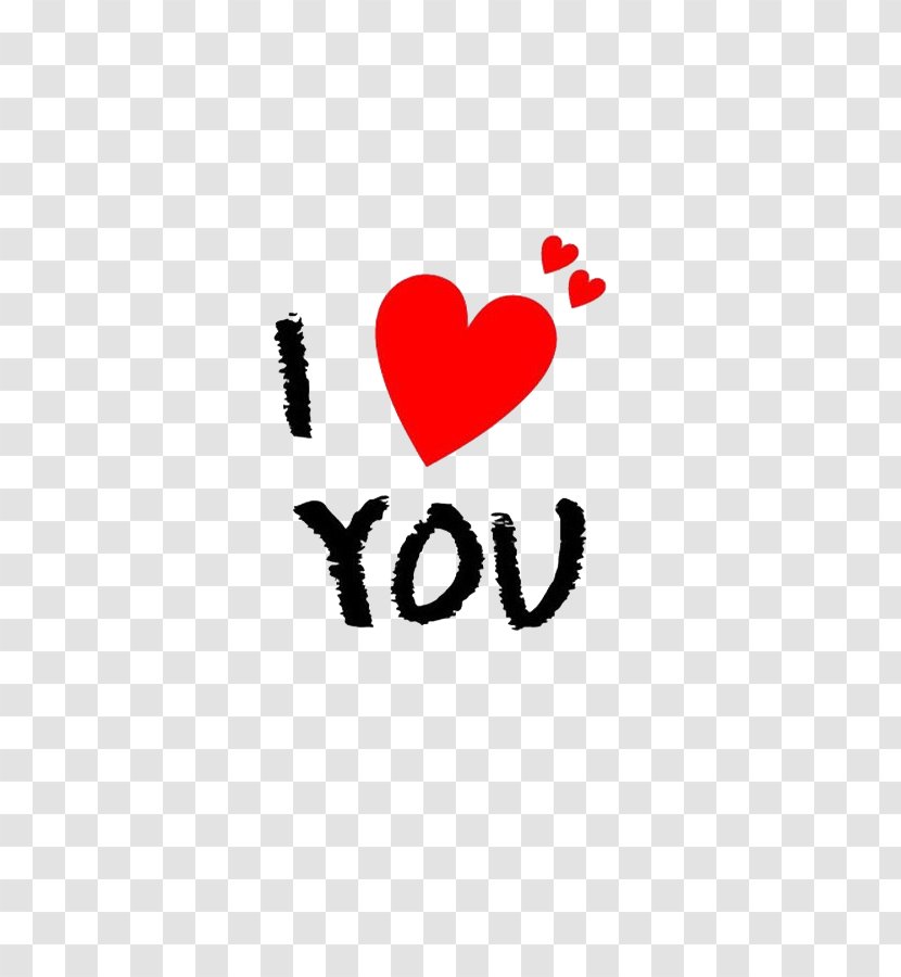 Love English Icon - Cartoon - I You In WordArt Transparent PNG