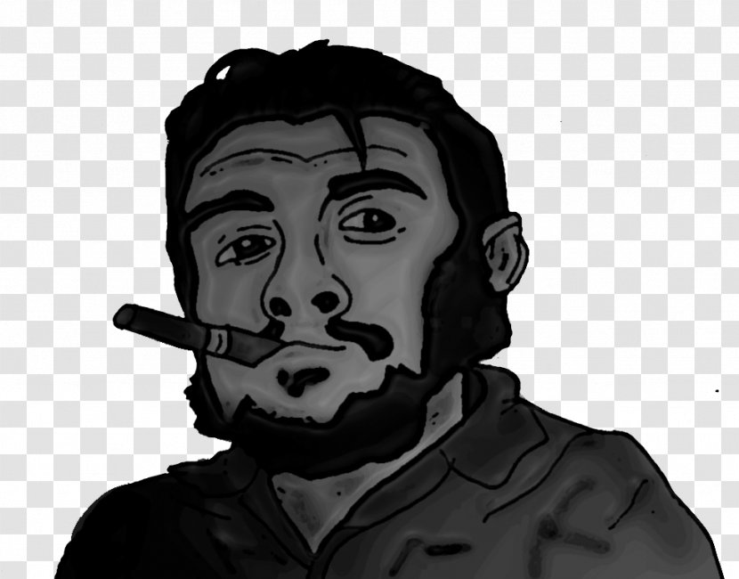Drawing /m/02csf White Character - Moustache - Che Guevara Transparent PNG