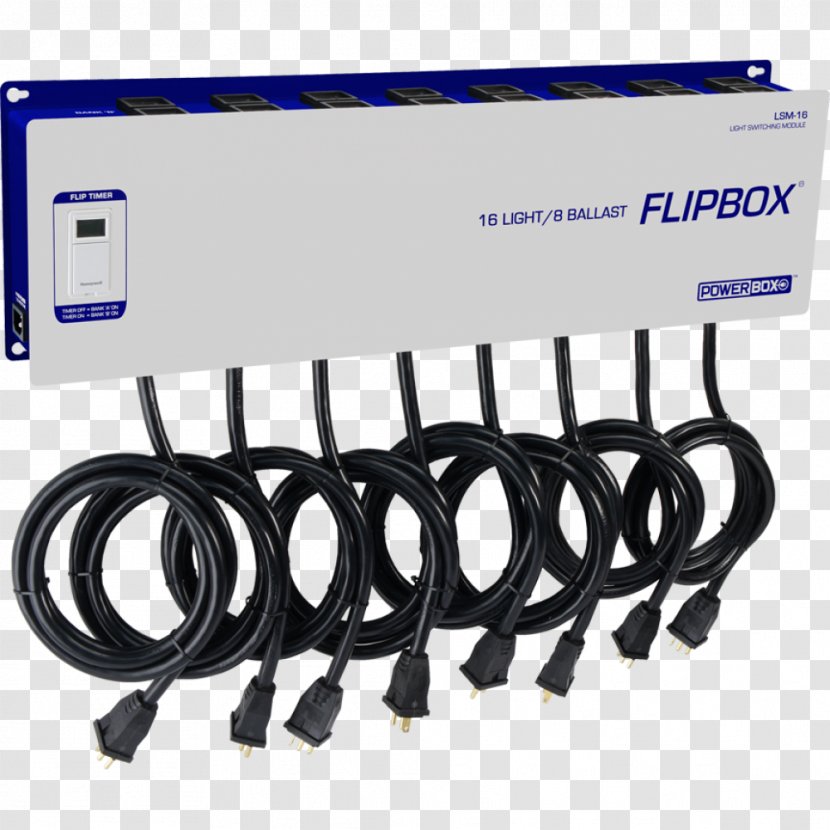 Powerbox LSM-20 Flipbox Lighting Timer Grow Light Electrical Ballast - Switches - Hydroponic Box Fertilizer Transparent PNG