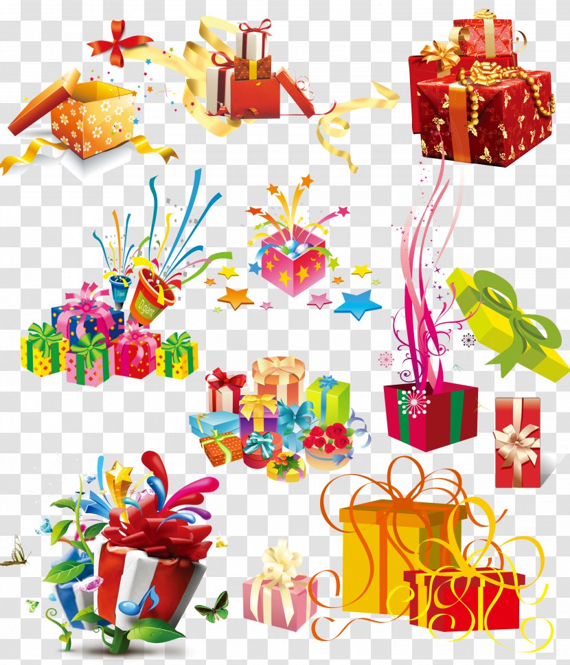Gift Clip Art - Free Festive Pull Material Transparent PNG