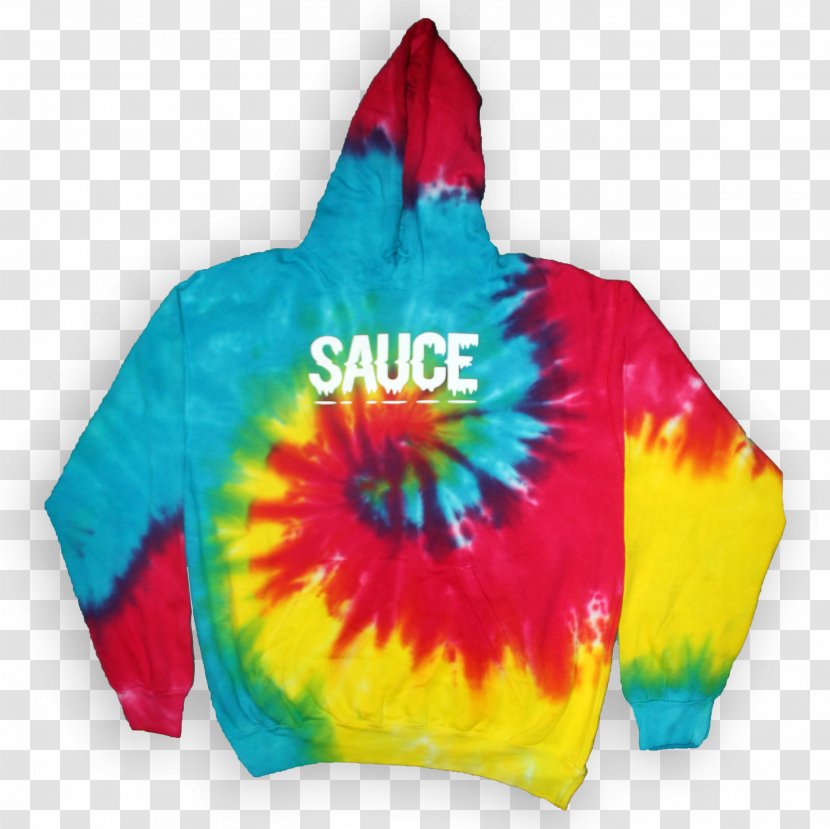 Hoodie T-shirt Rainbow Sauce Tie-dye Sweater - Bluza Transparent PNG