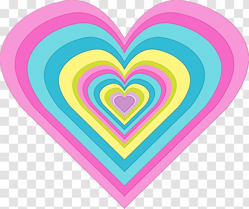Heart Pink Line Pattern Magenta - Paint - Love Transparent PNG