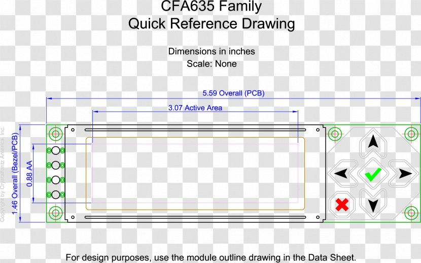 Display Device Backlight Liquid-crystal OLED Crystalfontz America, Inc. - Area - Character Material Transparent PNG