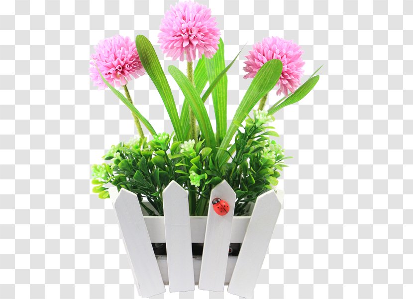 Floral Design Artificial Flower Cut Flowers Flowerpot - Color Transparent PNG