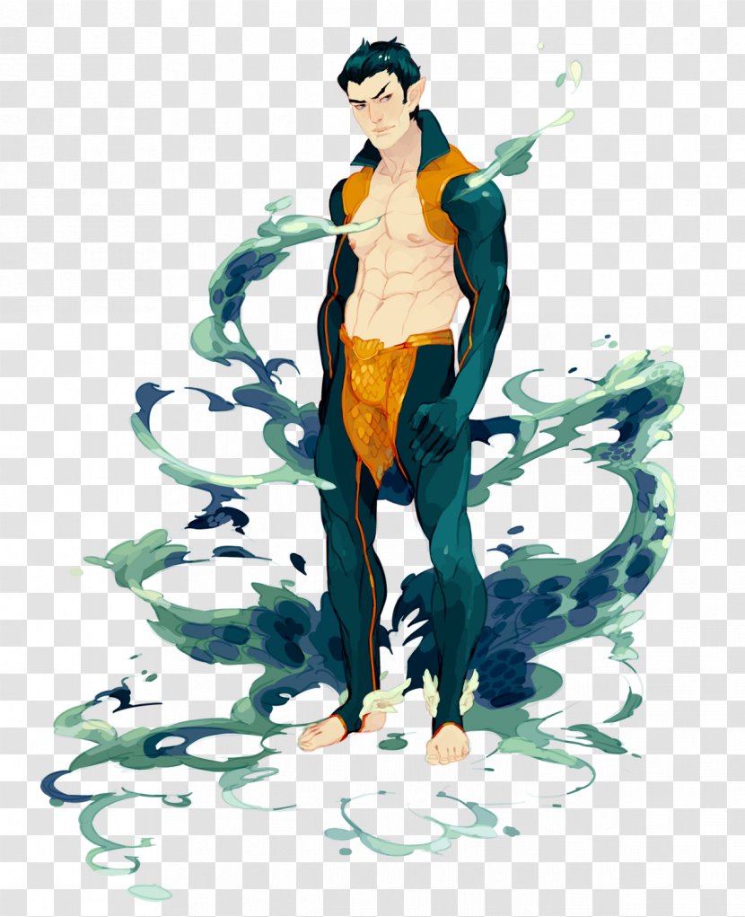 Aquaman Fan Art Green Lantern Namor - Watercolor Transparent PNG