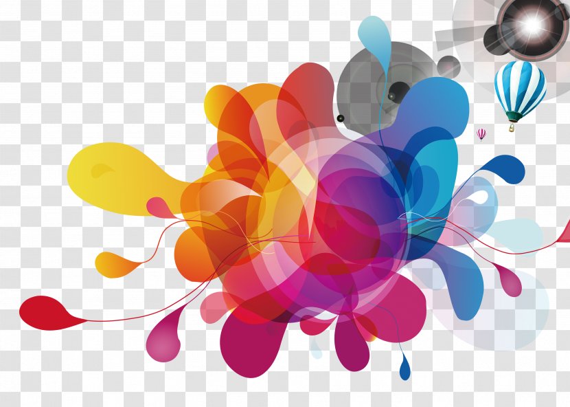 Light Graphic Design Color - Petal - Cool Creative Decoration Transparent PNG