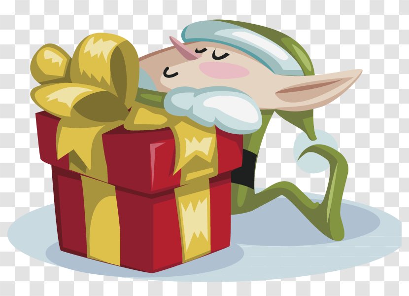 Santa Claus Christmas Card Gift Elf - Creative Transparent PNG