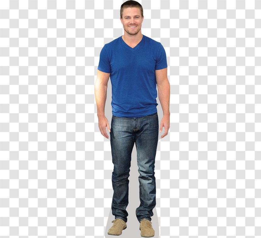 T-shirt Hoodie Denim Clothing Jumpsuit - Blue - Stephen Amell Transparent PNG