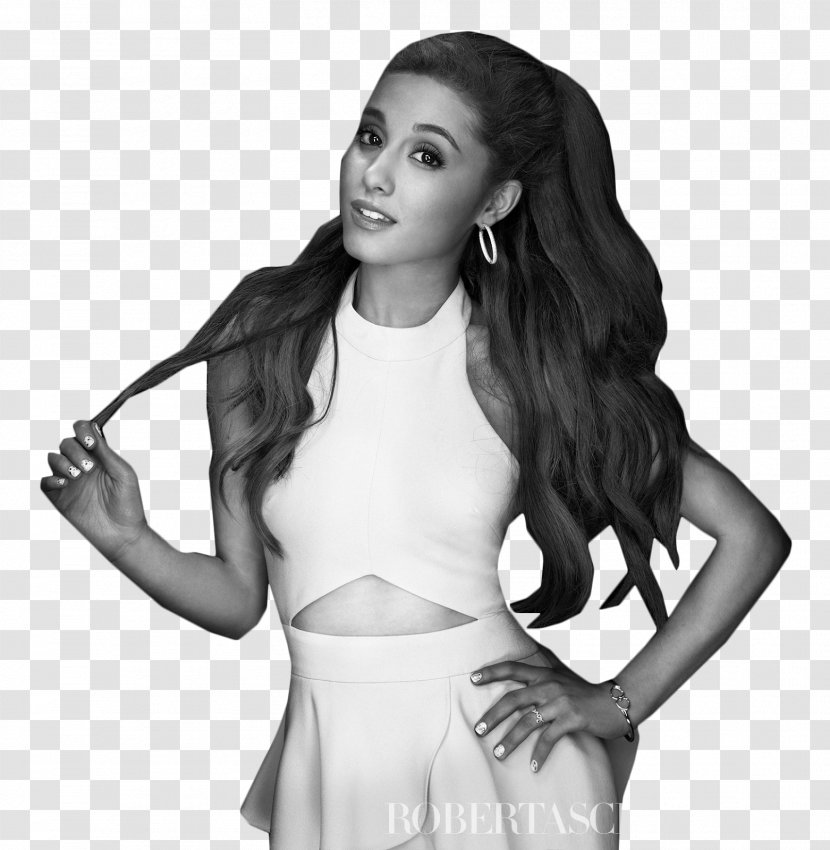 Ariana Grande Black And White Photography - Frame Transparent PNG