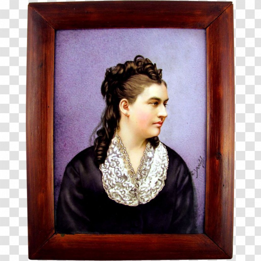 Portrait Miniature Painting Picture Frames Art - Nouveau - Hand-painted Vintage Lace Transparent PNG
