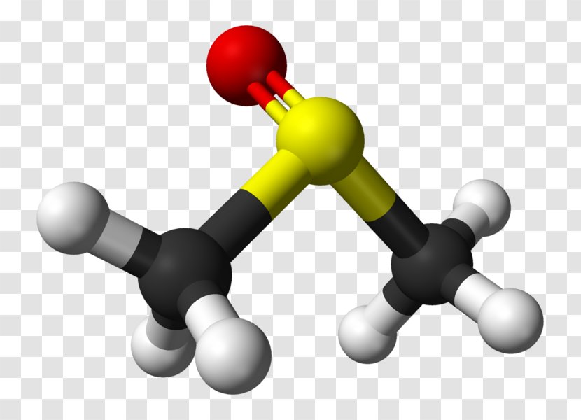 Dimethyl Sulfoxide Sulfide Ball-and-stick Model Methyl Group - Joint - Molecule Transparent PNG
