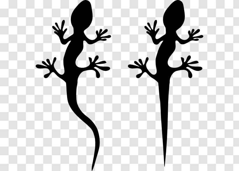Lizard Reptile Common Iguanas Gecko Clip Art - Vertebrate - Silhouette Cliparts Transparent PNG