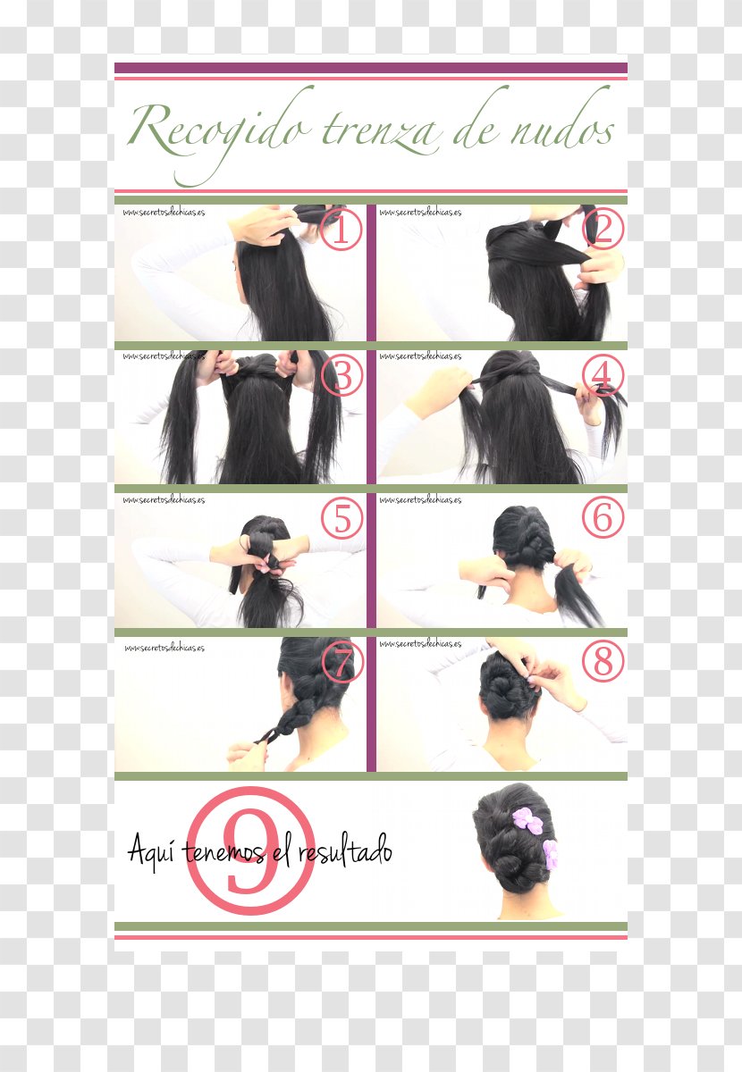 Braid Hairstyle Knot Shoulder - Watercolor - Patry Transparent PNG