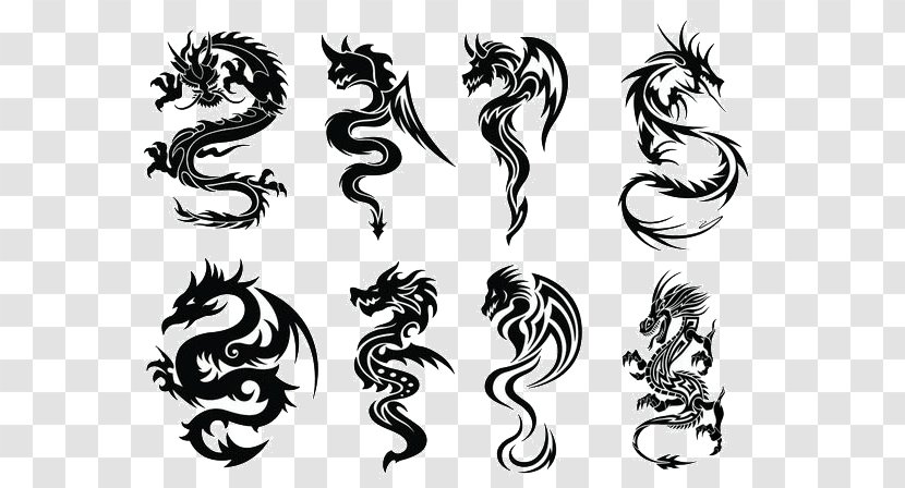 Paper Chinese Dragon Tattoo - Photography Transparent PNG