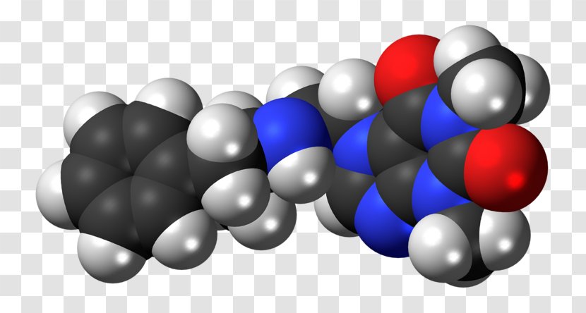 Fenethylline Space-filling Model Drug Levomethamphetamine - Sphere Transparent PNG