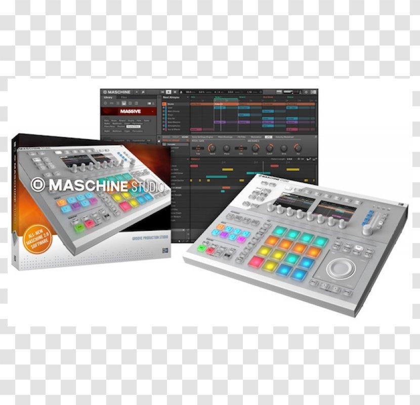 Native Instruments Maschine Studio MIDI Controllers - Watercolor - Musical Transparent PNG