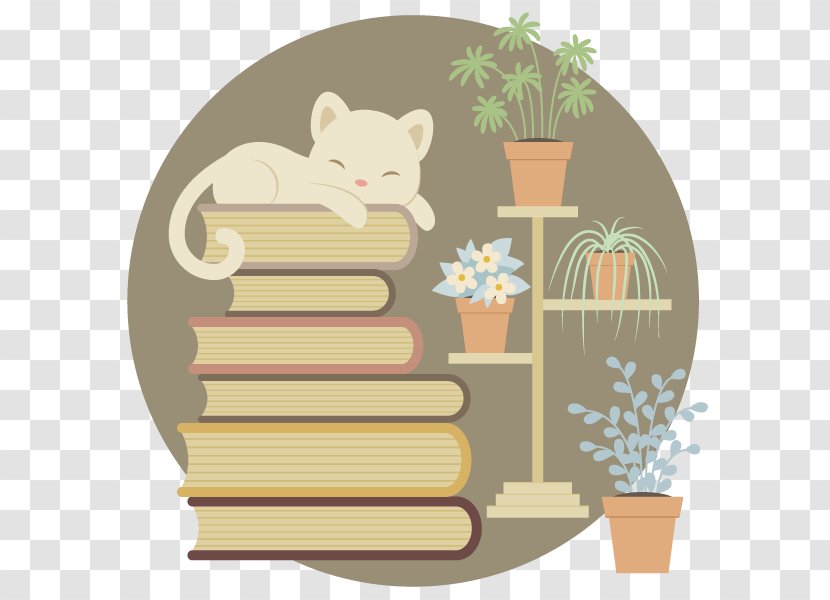 Cat Book Illustrator - Literature Transparent PNG