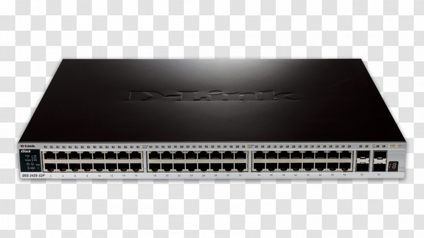Small Form-factor Pluggable Transceiver Gigabit Ethernet Network Switch Stackable D-Link - Hub - Link Aggregation Transparent PNG