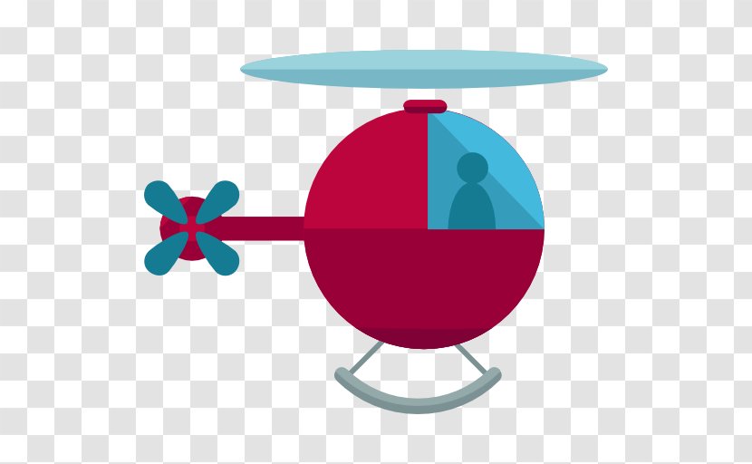 Helicopter Aircraft Flight Airplane Icon - Red Transparent PNG
