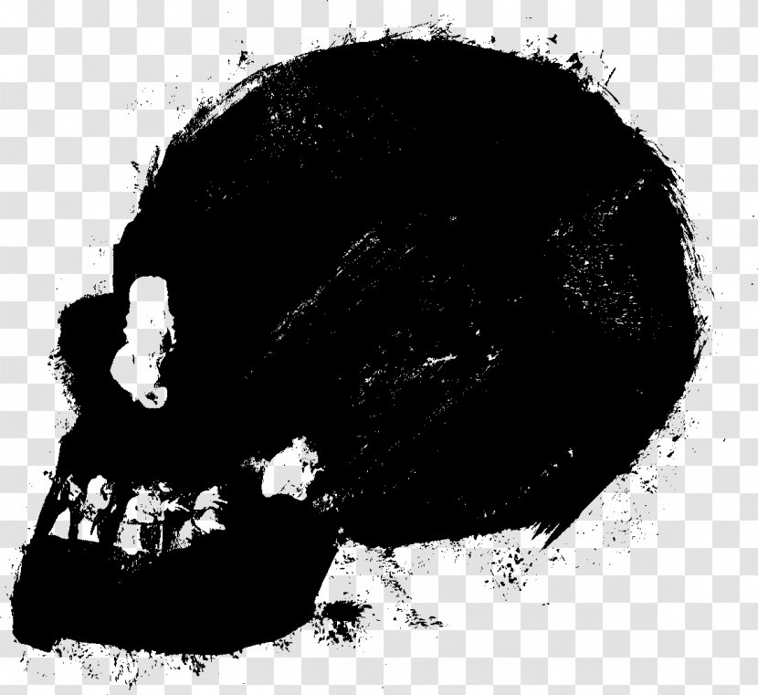 Skull Clip Art - Head - Grunge Transparent PNG