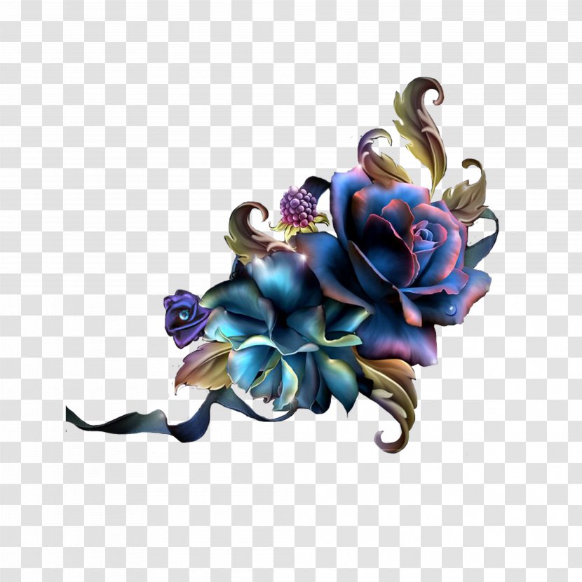 LiveInternet Clip Art - Image Resolution - Sax Blue Flowers Transparent PNG