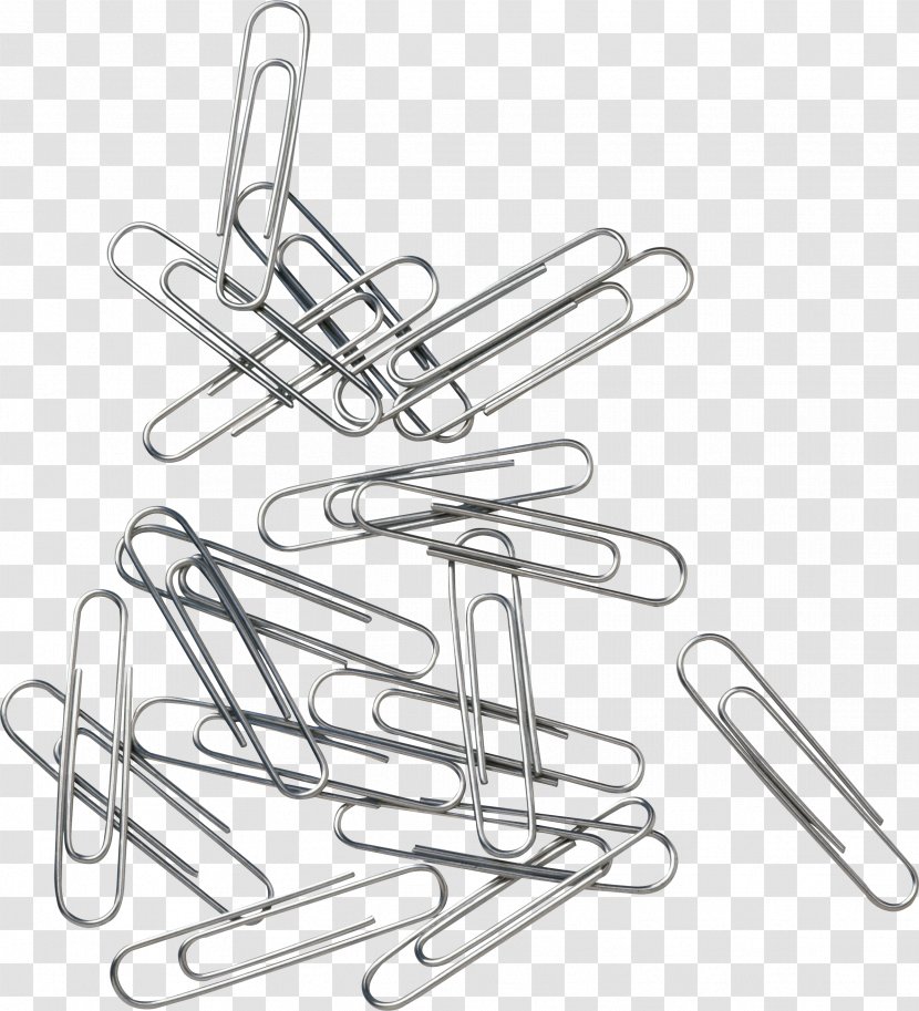 Paper Clip Stationery Material Staple - Door Handle Transparent PNG